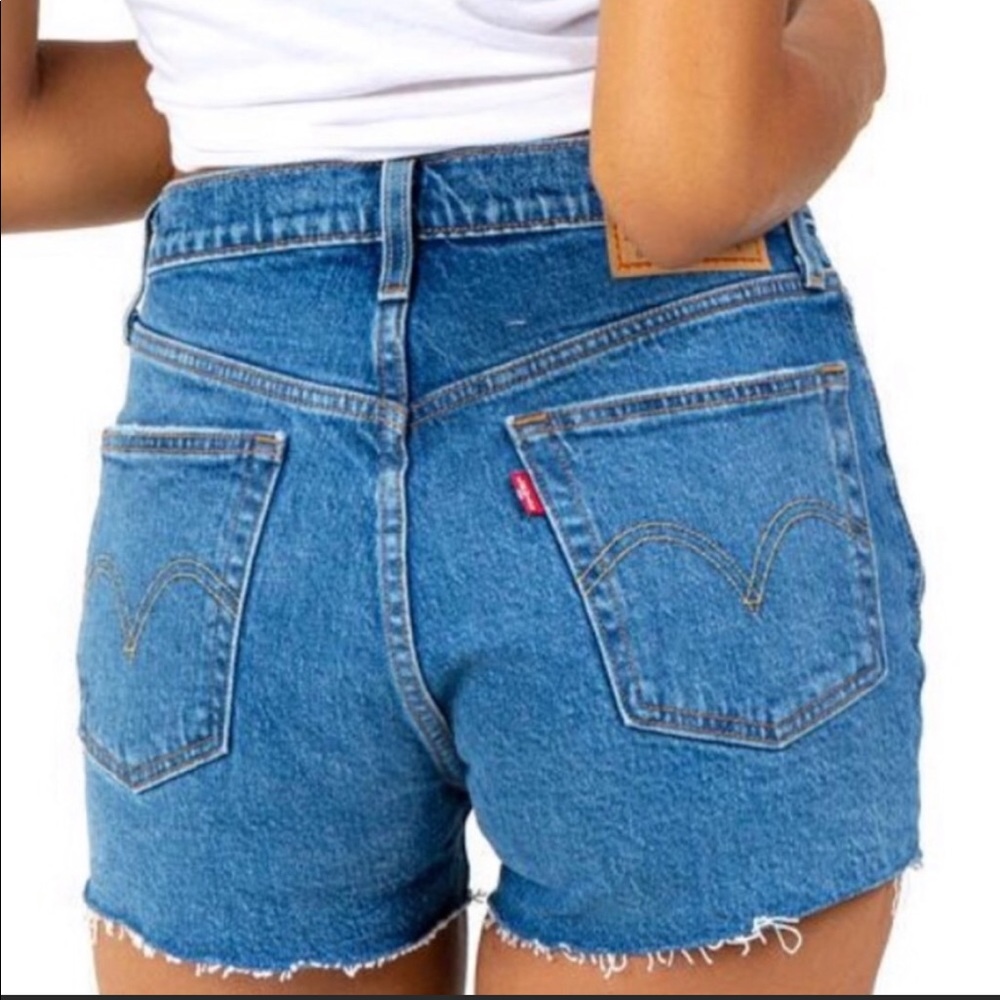 Levi’s 501’s High Rise Shorts Button Fly Hi Rise - Picture 3 of 7